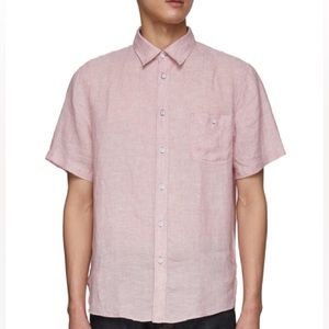 NWT Rag & Bone Pink Linen Button Down